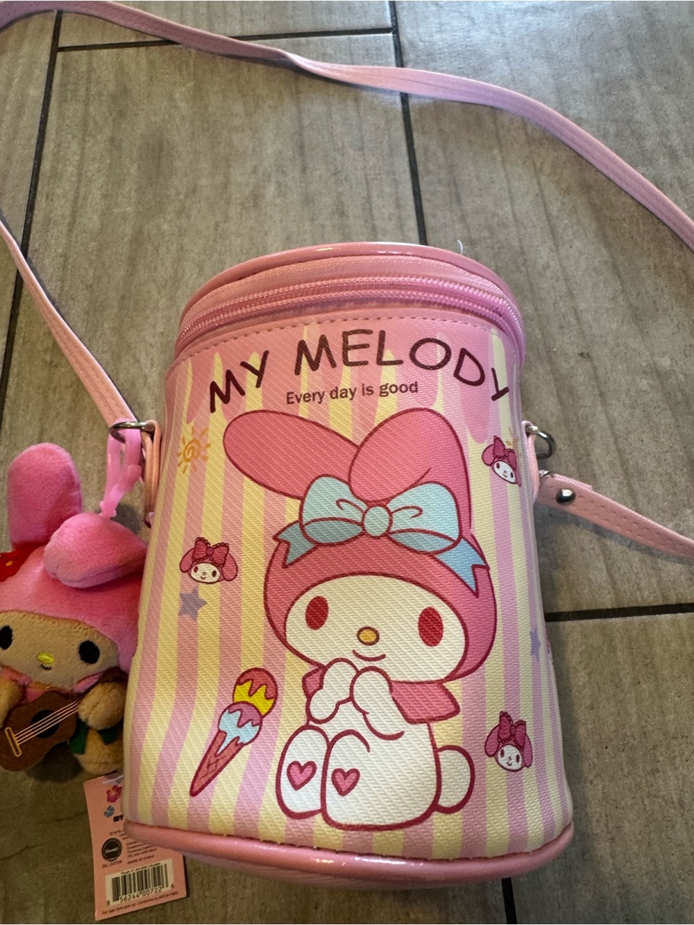 Sanrio My Melody cylindrical lunch bag NWT